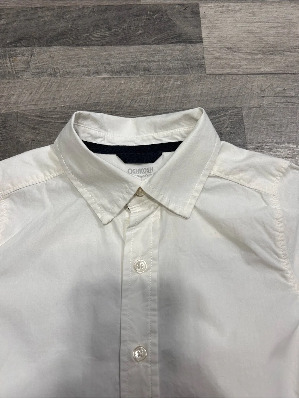 Oshkosh B'gosh White Long Sleeve Button-Down Shirt 6
